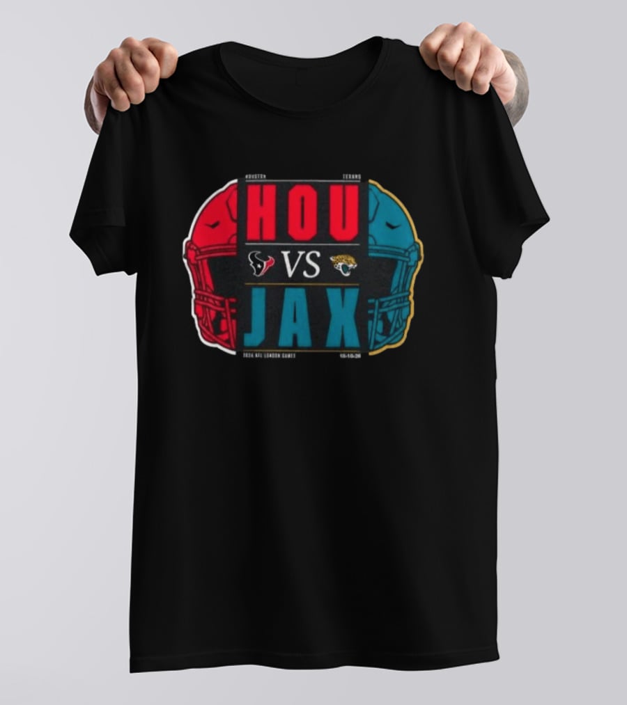 Houston Texans Vs Jacksonville Jaguars 2026 London International City Games Match Up T-Shirt