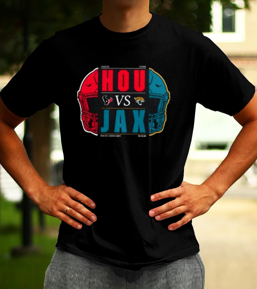 Houston Texans Vs Jacksonville Jaguars 2026 London International City Games Match Up T-Shirt