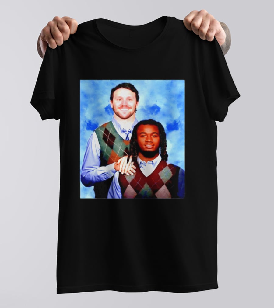 Josh Allen James Cook Buffalo Bills Step Brothers Meme Football Comedy T-Shirt