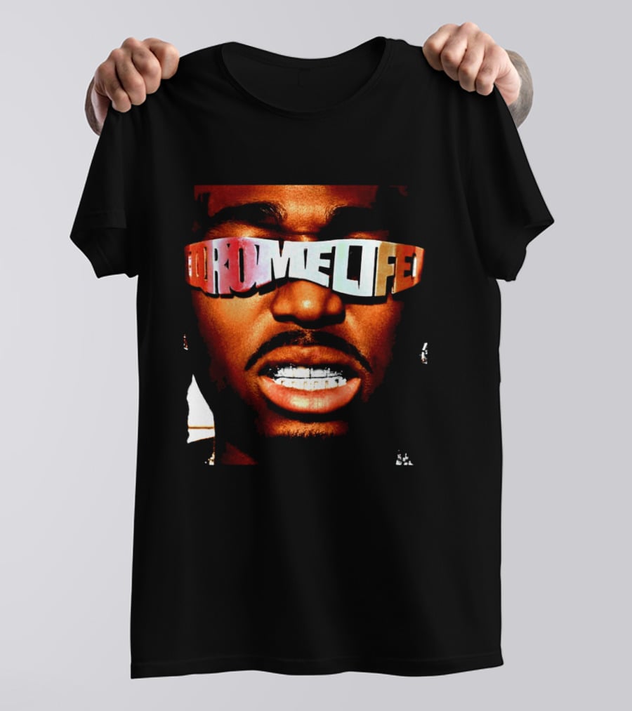 Qromelife Album Cover Featuring Quavo Face T-Shirt