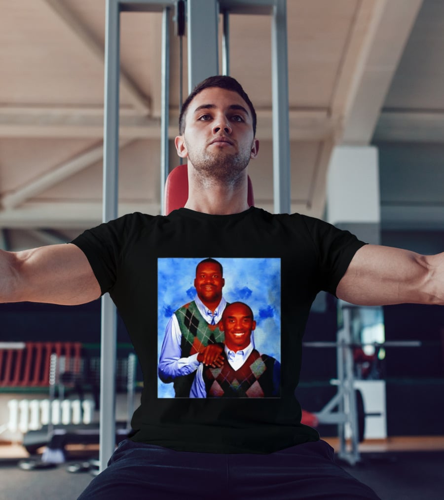 Shaquille O'Neal Kobe Bryant Step Brothers Meme Basketball T-Shirt