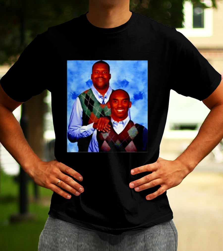 Shaquille O'Neal Kobe Bryant Step Brothers Meme Basketball T-Shirt