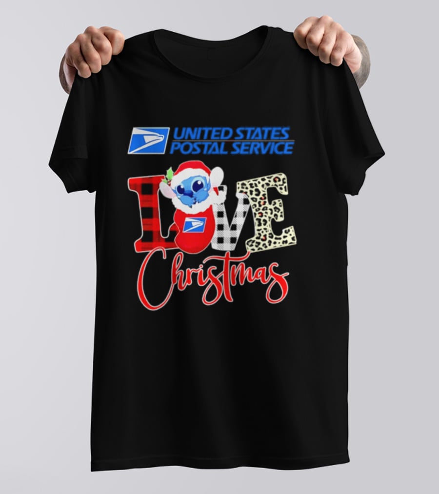 United States Postal Service Stitch Love Christmas 2026 Collaboration T-Shirt
