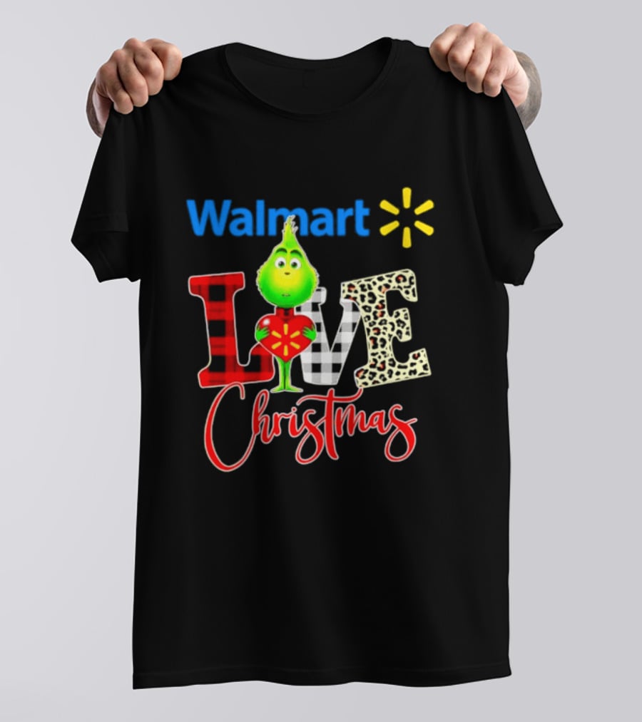 Walmart Grinch Love Christmas 2026 Cartoon T-Shirt