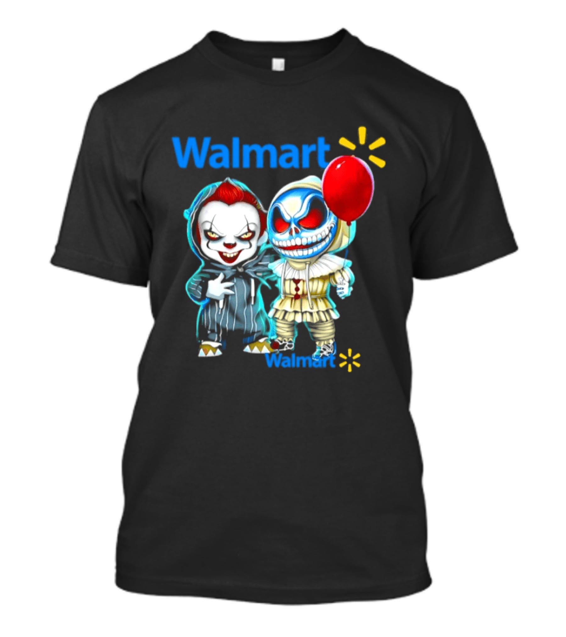 Walmart Pennywise Skellington 2026 Halloween Balloon Collaboration T-Shirt