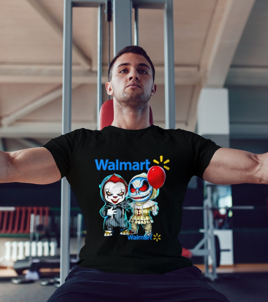 Walmart Pennywise Skellington 2026 Halloween Balloon Collaboration T-Shirt