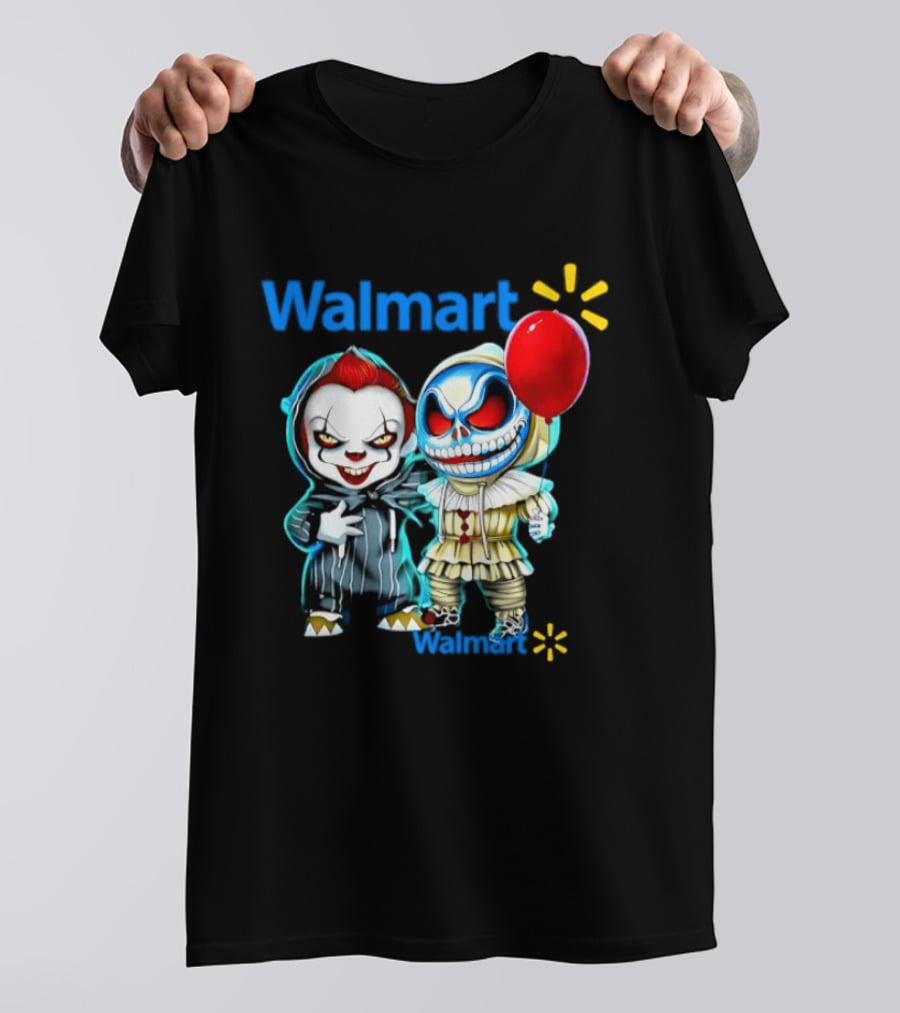 Walmart Pennywise Skellington 2026 Halloween Balloon Collaboration T-Shirt