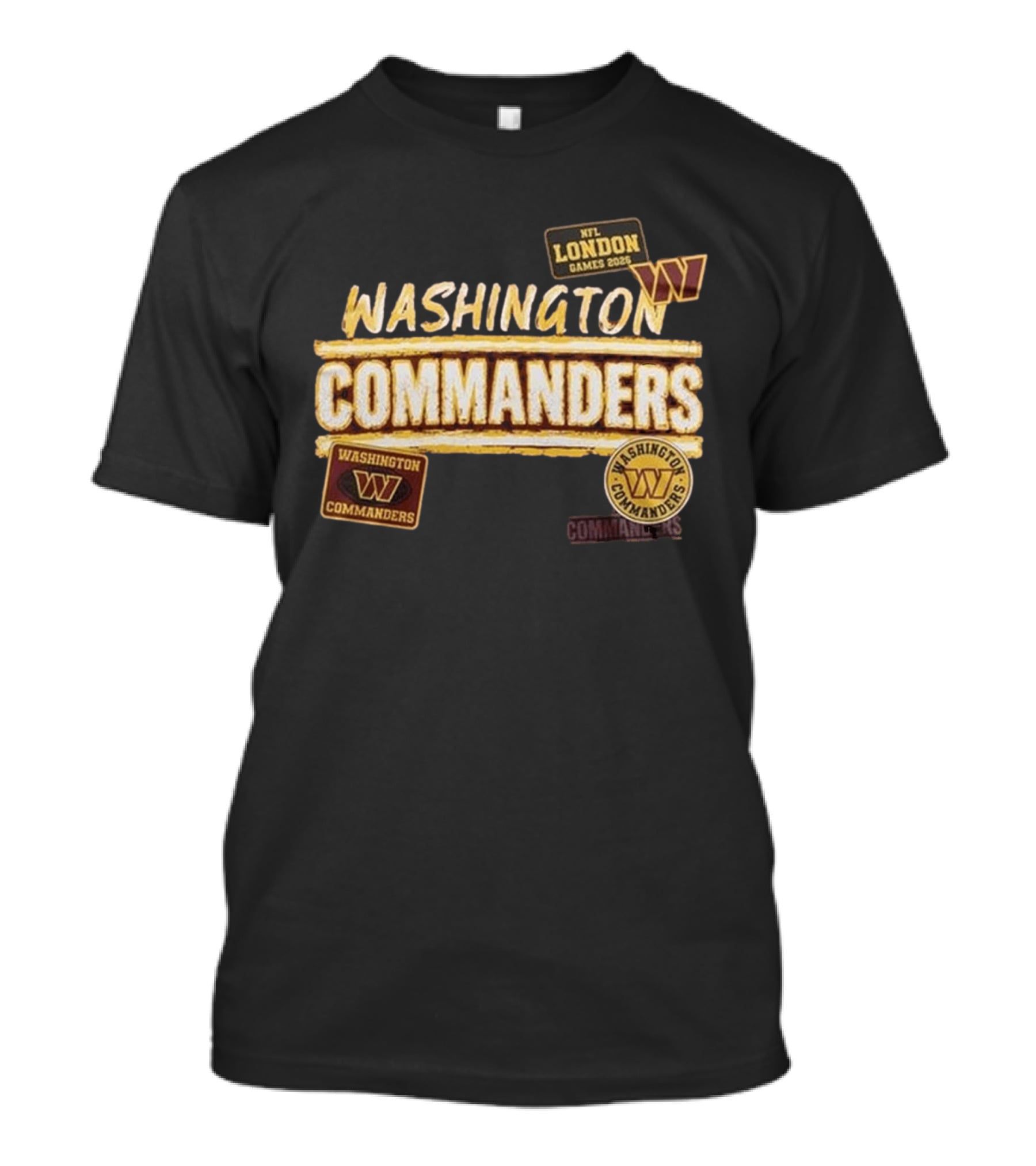 Washington Commanders NFL London Games 2026 Burgundy T-Shirt