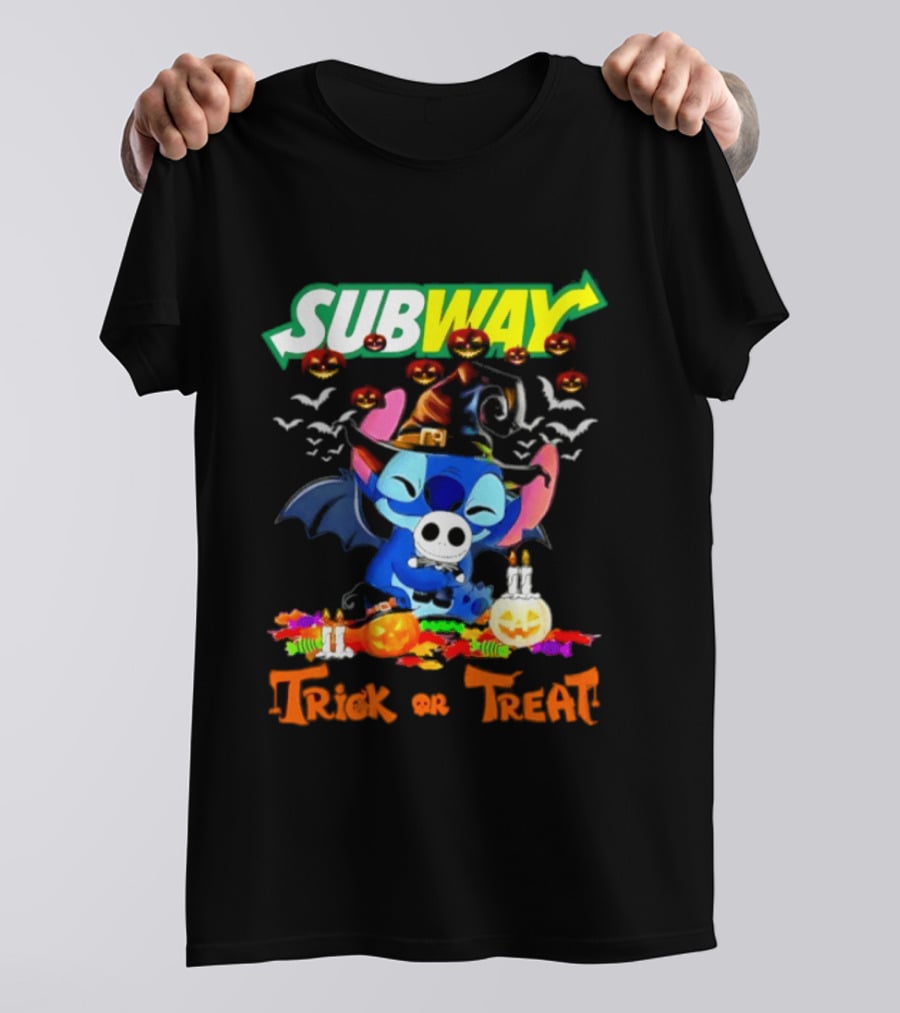 Subway Stitch Trick Or Treat Halloween 2026 T-Shirt