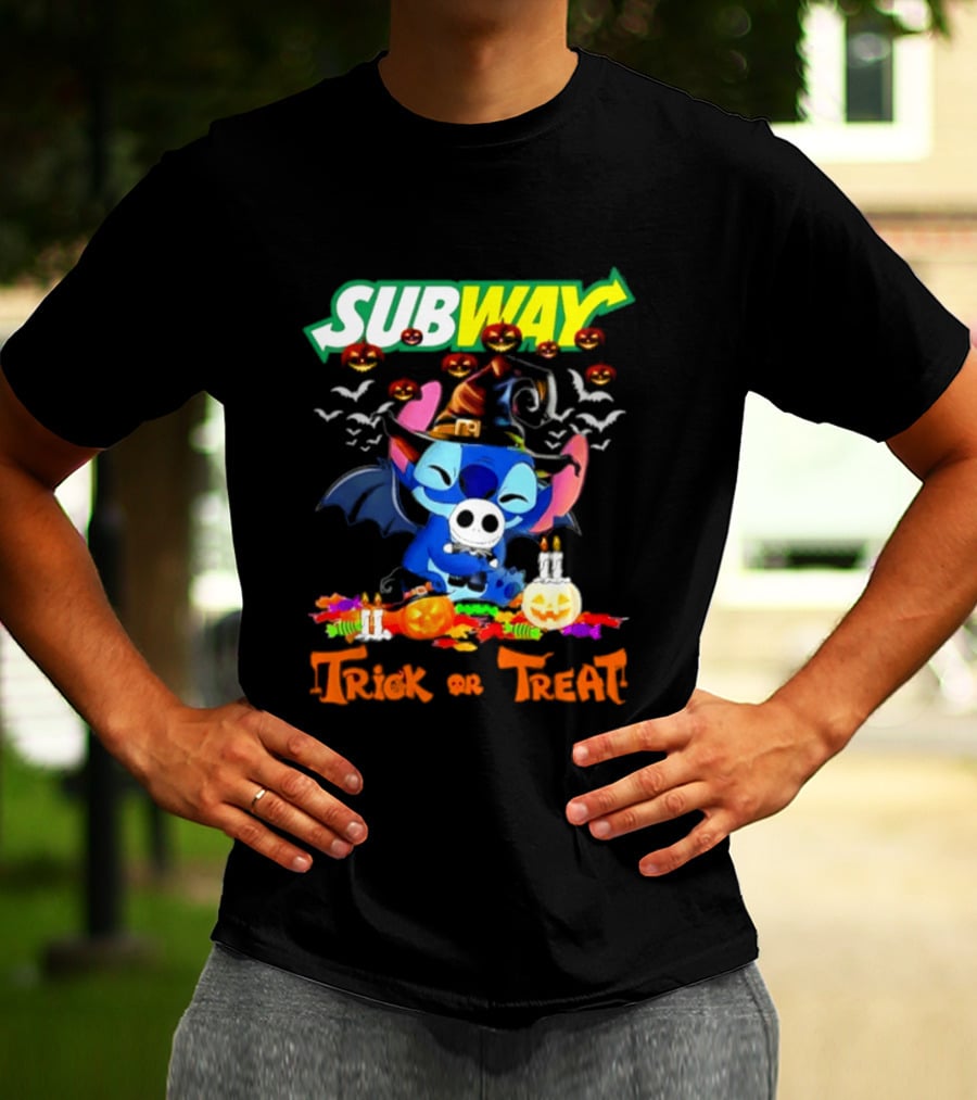 Subway Stitch Trick Or Treat Halloween 2026 T-Shirt