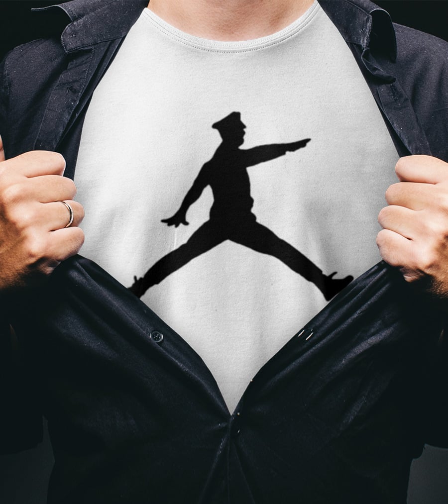 Police Officer Jumpman Figure T-Shirt
