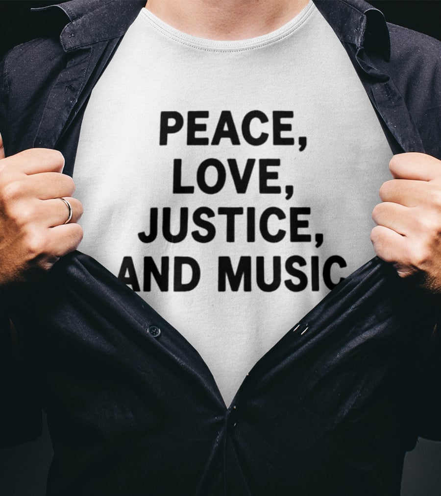 Peace Love Justice And Music Power To The People Columbia MD October 3 2026 Merriweather Post Pavilion Snapback Hat T-Shirt
