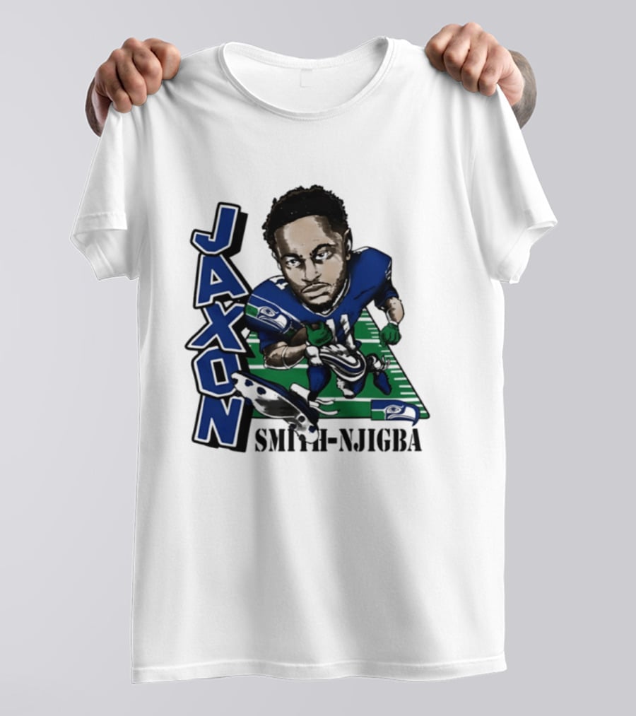 Seattle Seahawks Jaxon Smith Njigba Football Caricature T-Shirt