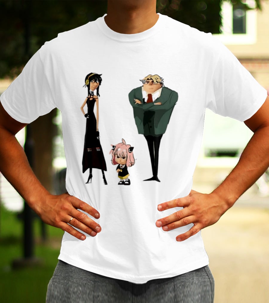 Despicable X Family Loid Forger Yor Forger Anya Forger Spy X Family Characters T-Shirt