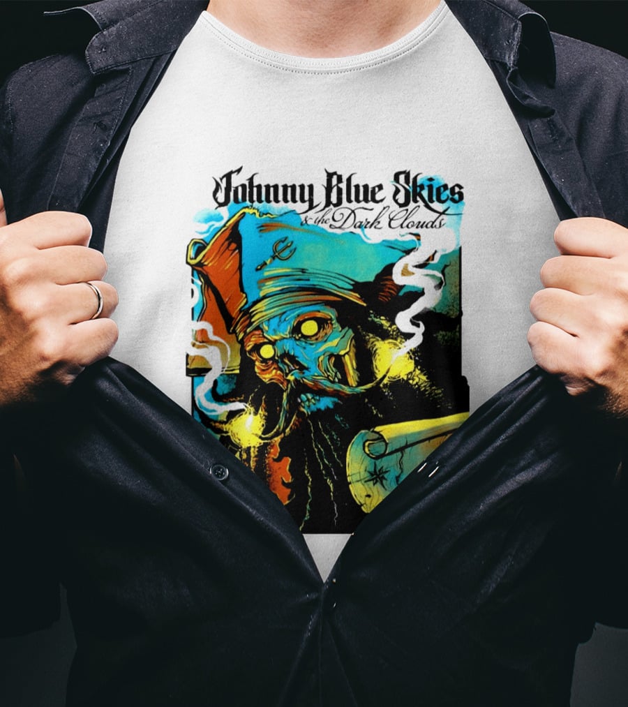 Johnny Blue Skies And The Dark Clouds Pirate Map Gainbridge Fieldhouse Indianapolis 2026 Event T-Shirt