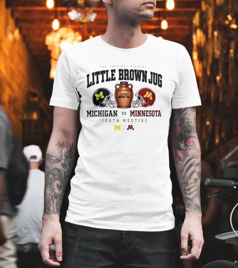 The Original Rivalry Little Brown Jug Michigan Vs Minnesota 100th Meeting 2026 T-Shirt