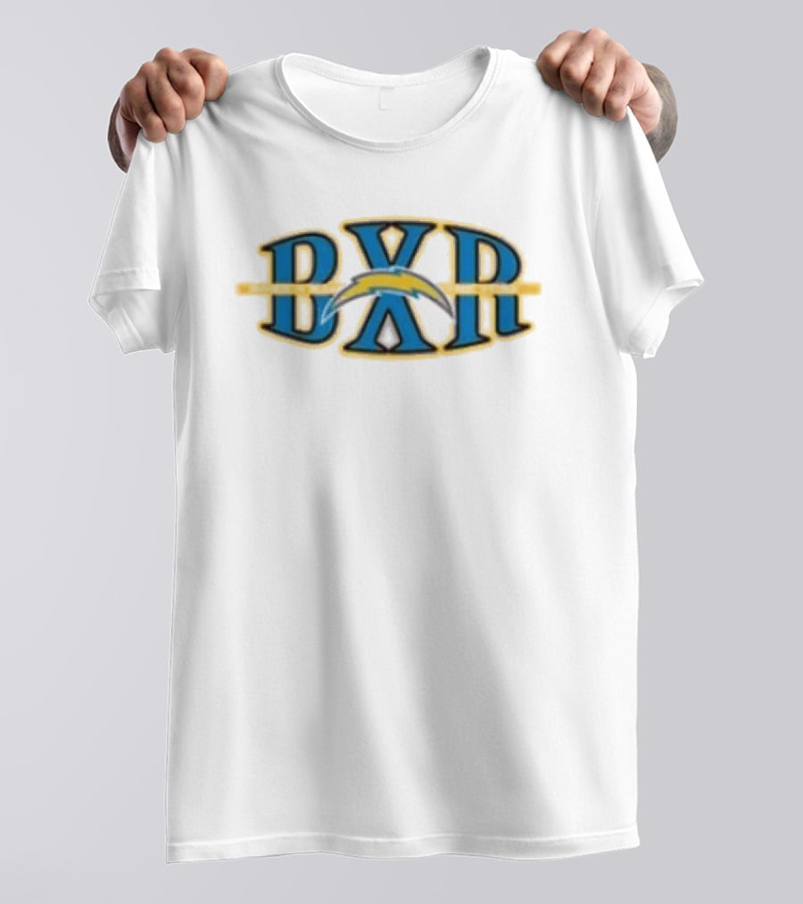 Los Angeles Chargers Born X Raised BXR Block Letter T-Shirt