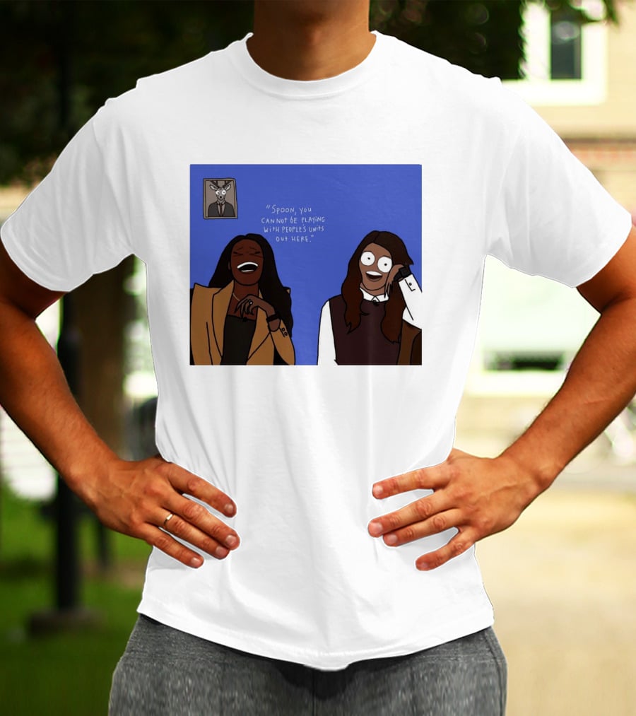 Spoon You Cannot Be Playing Meme Cartoon Laughter Scene T-Shirt