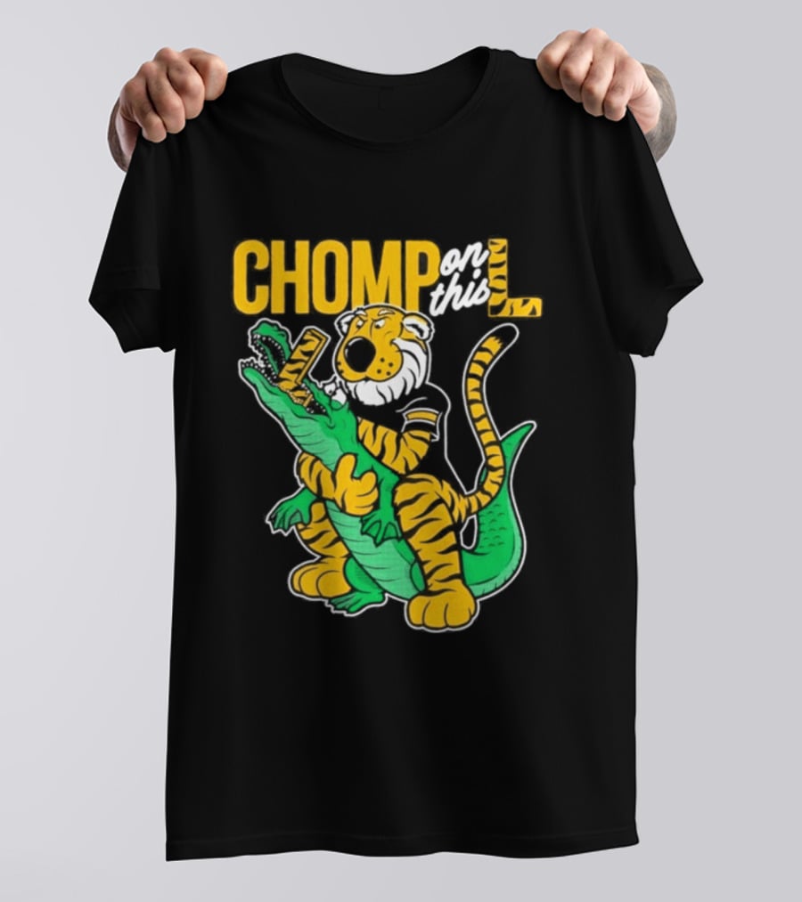 Missouri Chomp On This L Tiger And Alligator Face Off T-Shirt