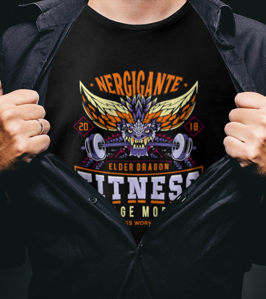 Nergigante Elder Dragon Fitness Rage Mode Elder's Recess Workout Routine 2018 T-Shirt