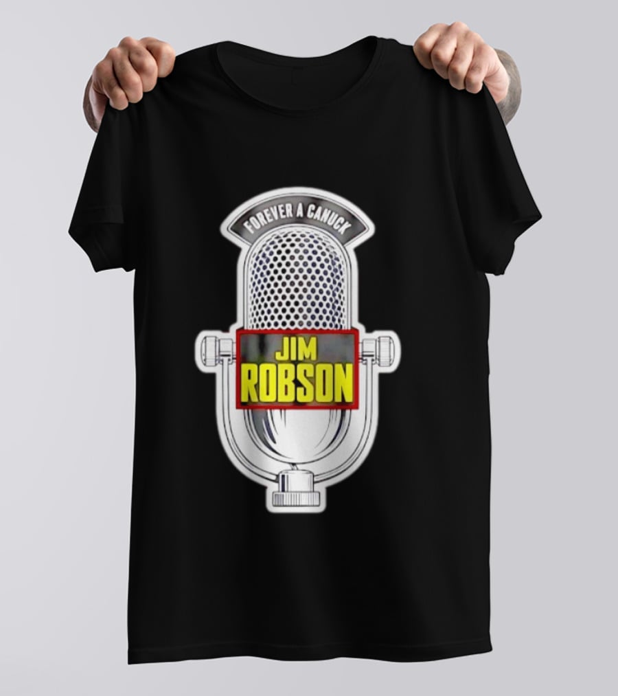 Jim Robson Forever A Canuck Microphone Vancouver Canucks T-Shirt