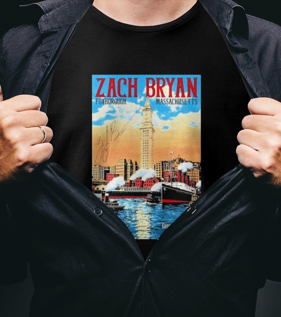 Zach Bryan Foxborough Massachusetts Gillette Stadium October 2 3 2026 Gregory Alan Isakov Gabriella Rose T-Shirt