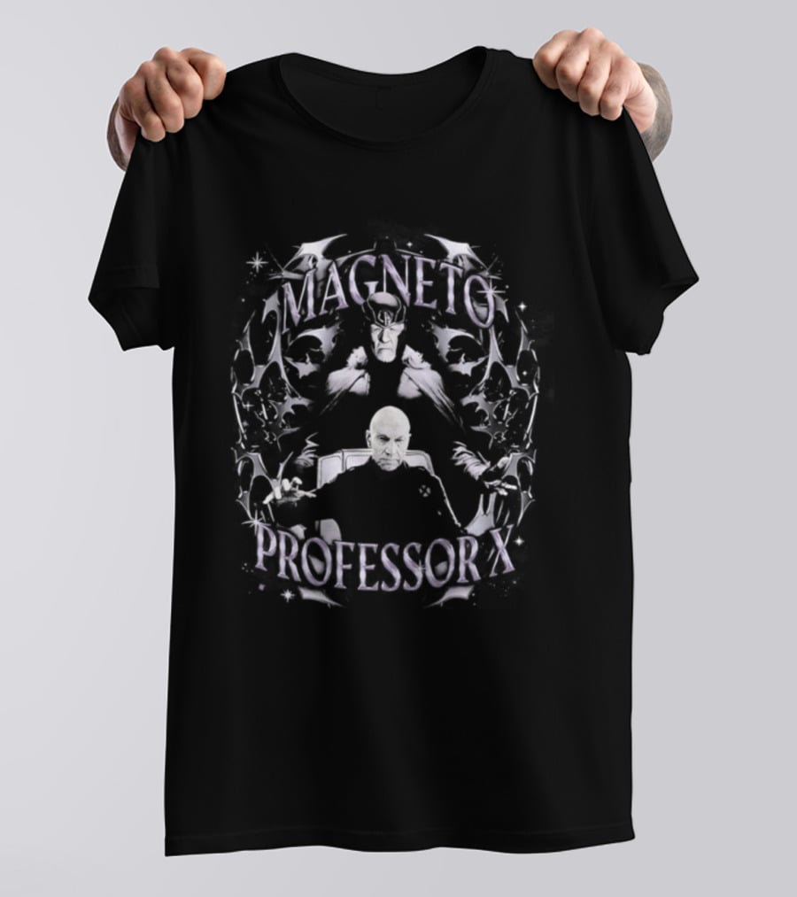 Magneto Professor X Men Marvel Mutants Face T-Shirt