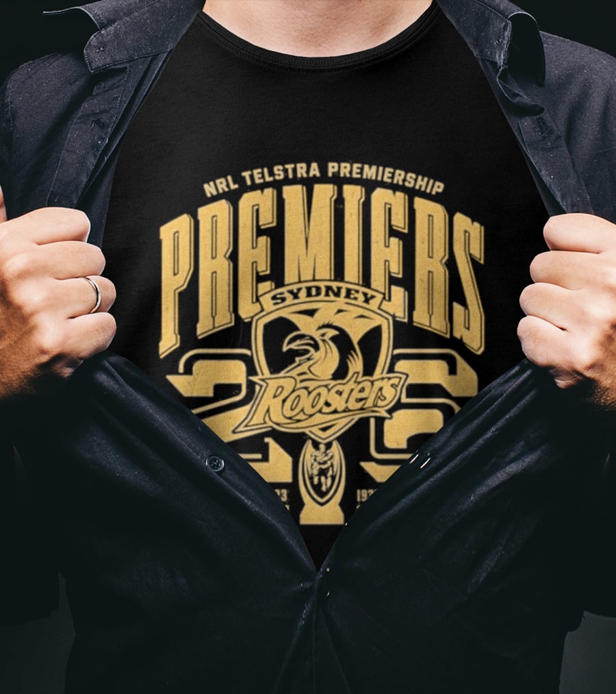 NRL Telstra Premiership Sydney Roosters Premiers 2026 T-Shirt