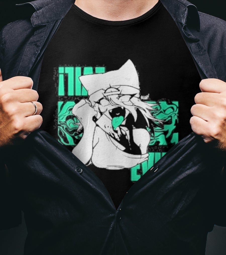 Issbrokie Neon Glow EVIL! Mysterious Aura Transformation T-Shirt