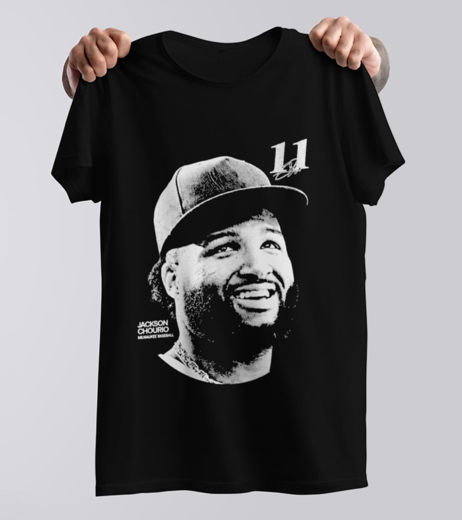 Jackson Chourio Milwaukee Brewers 11 Baseball Player Hat T-Shirt