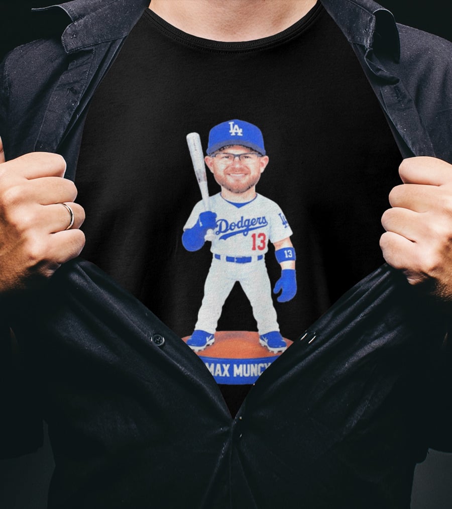 Los Angeles Dodgers Max Muncy 13 Bobblehead Statue T-Shirt