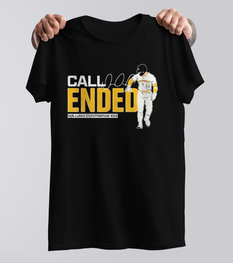 William Contreras Call Ended Baseball Player White And Gold T-Shirt
