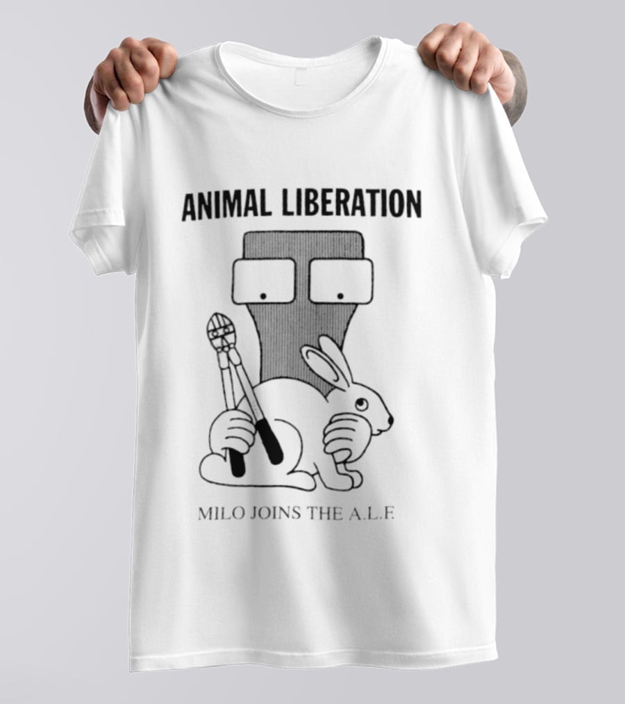 Animal Liberation Milo Joins The ALF Protecting Animals With Brush And Mask T-Shirt