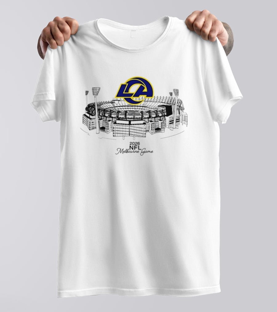 Los Angeles Rams 2026 NFL Melbourne Game MCG Stadium T-Shirt