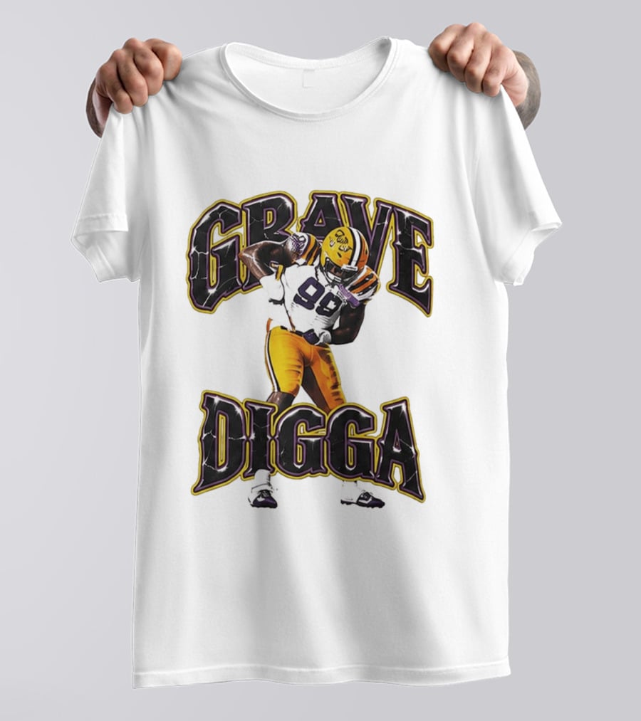 Grave Digga Deuce 90 Gotta Go To Work Football Player T-Shirt