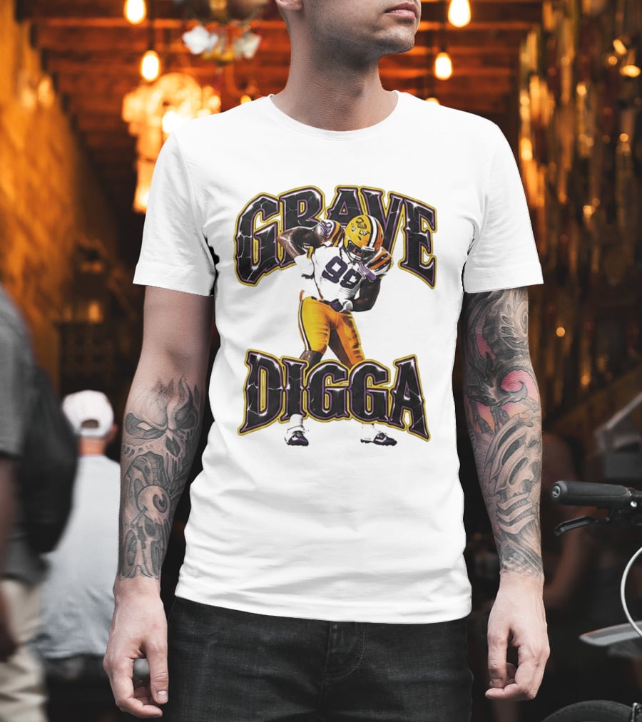 Grave Digga Deuce 90 Gotta Go To Work Football Player T-Shirt