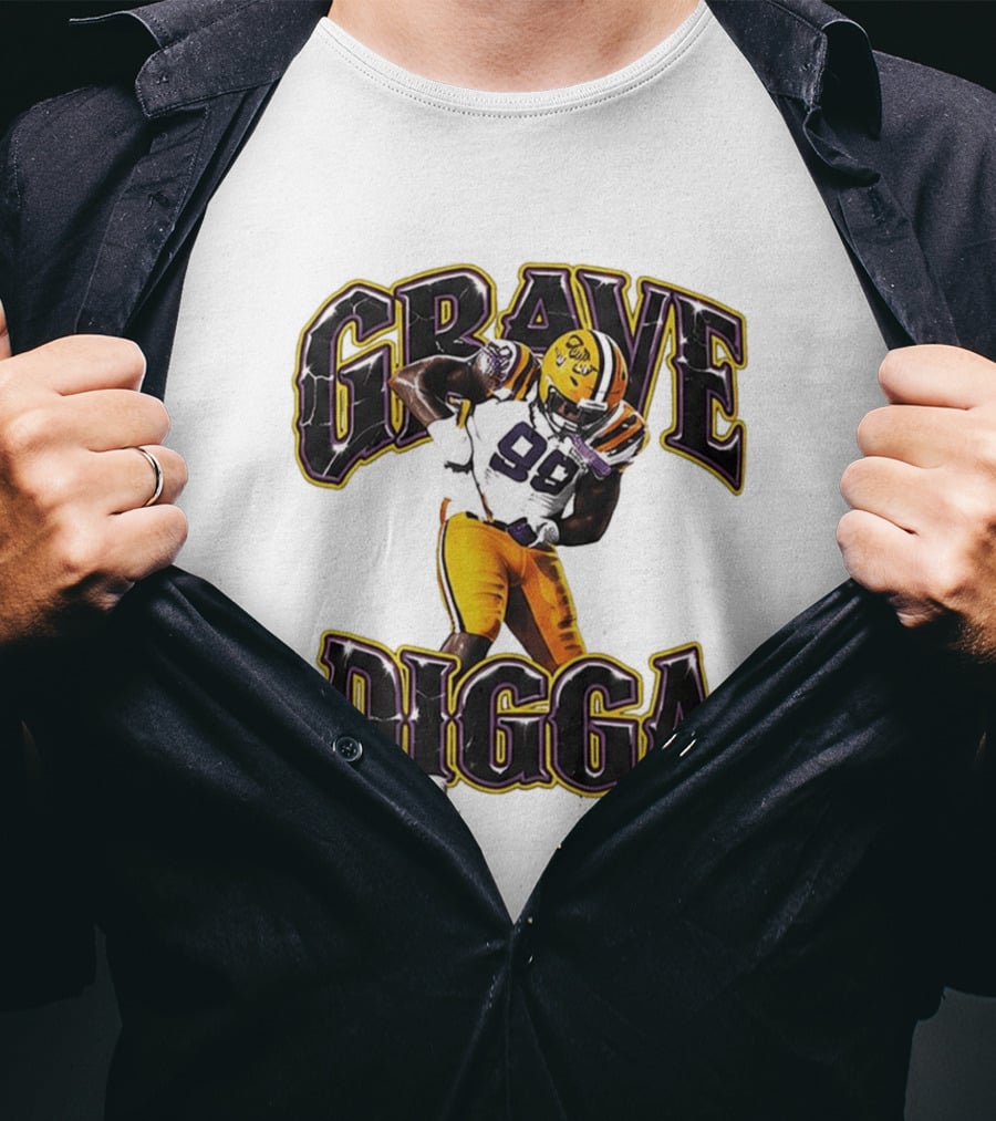 Grave Digga Deuce 90 Gotta Go To Work Football Player T-Shirt