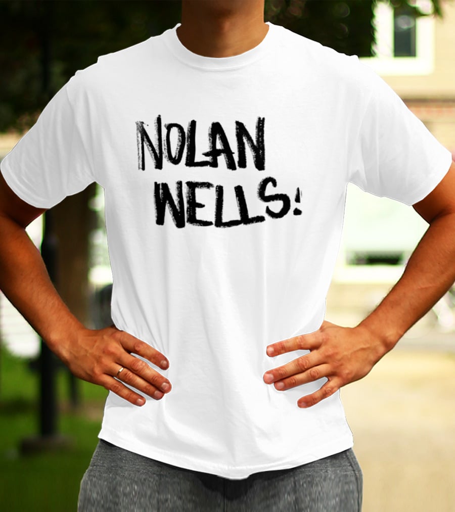 Nolan Wells Handwritten Bold Black T-Shirt