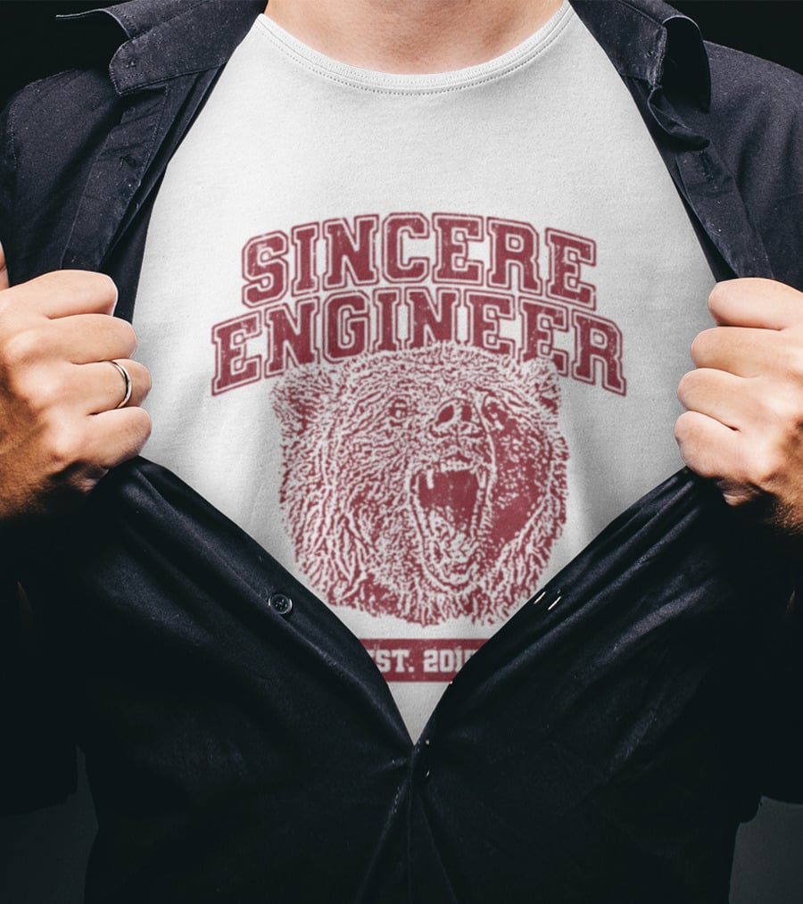 Sincere Engineer Bear Est 2015 Engineering T-Shirt