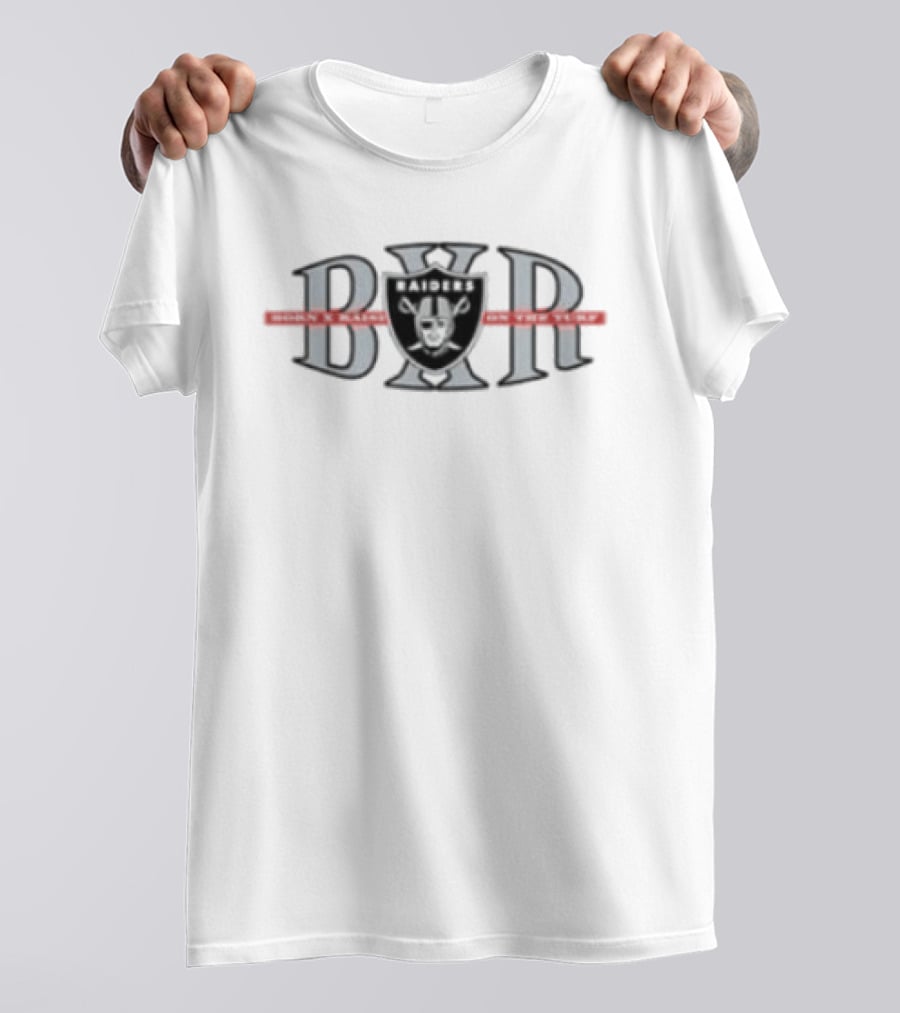 Las Vegas Raiders Born X Raised BXR Block Letter T-Shirt
