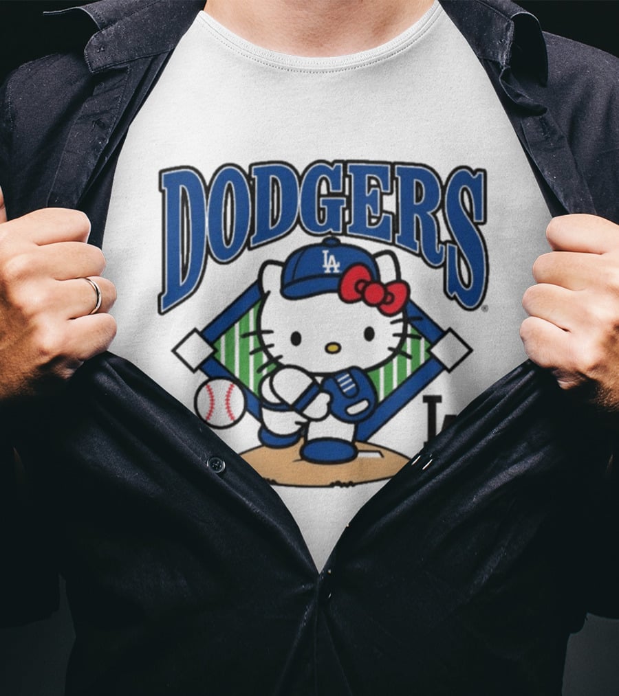 Dodgers Hello Kitty LA Baseball Homage T-Shirt