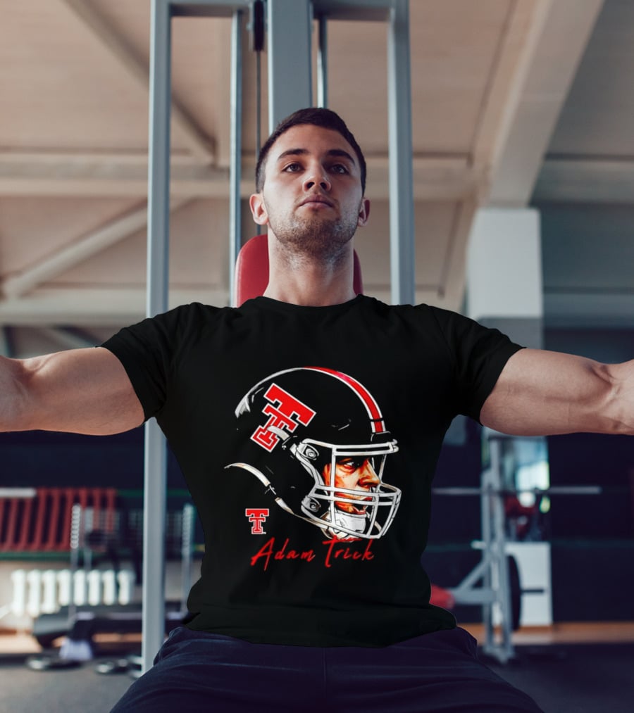 Adam Trick Texas Tech Red Raiders Football Helmet NCAA Game Face T-Shirt