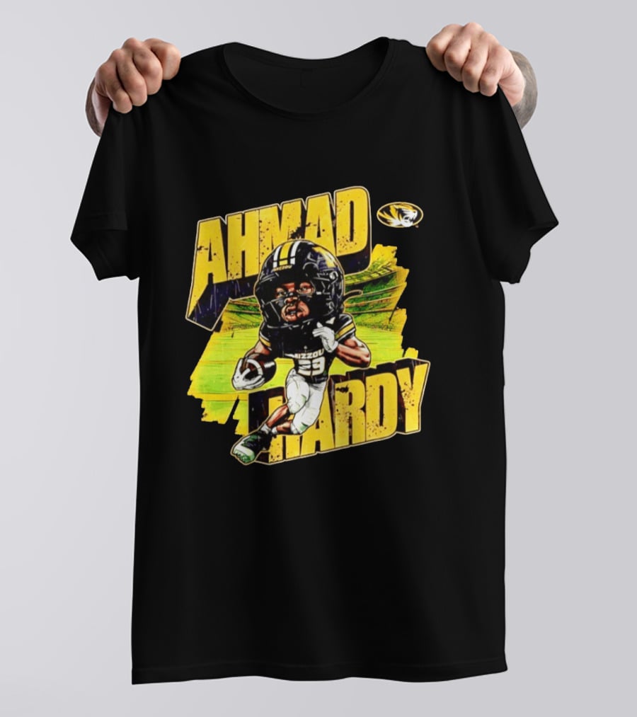 Missouri Tigers Football Ahmad Hardy NCAA Caricature T-Shirt