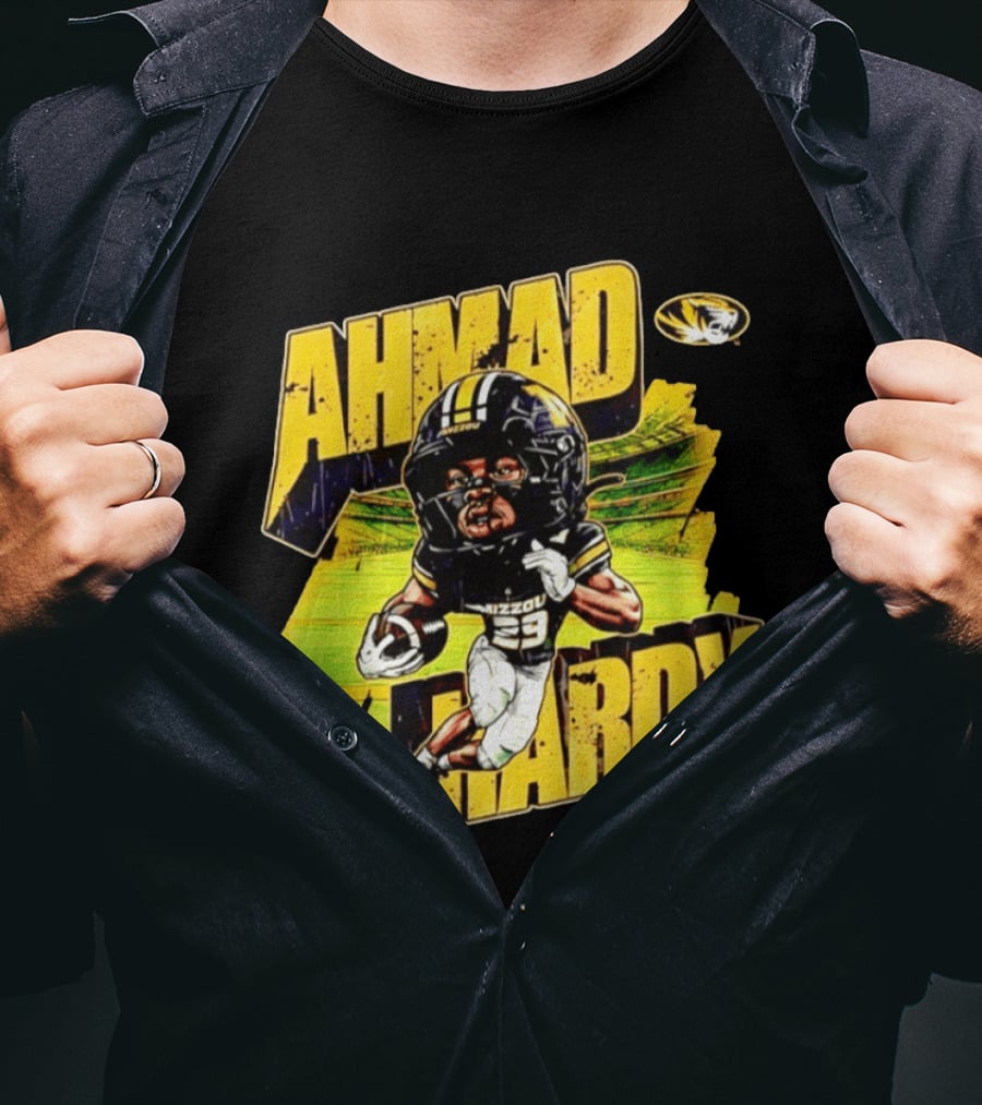Missouri Tigers Football Ahmad Hardy NCAA Caricature T-Shirt