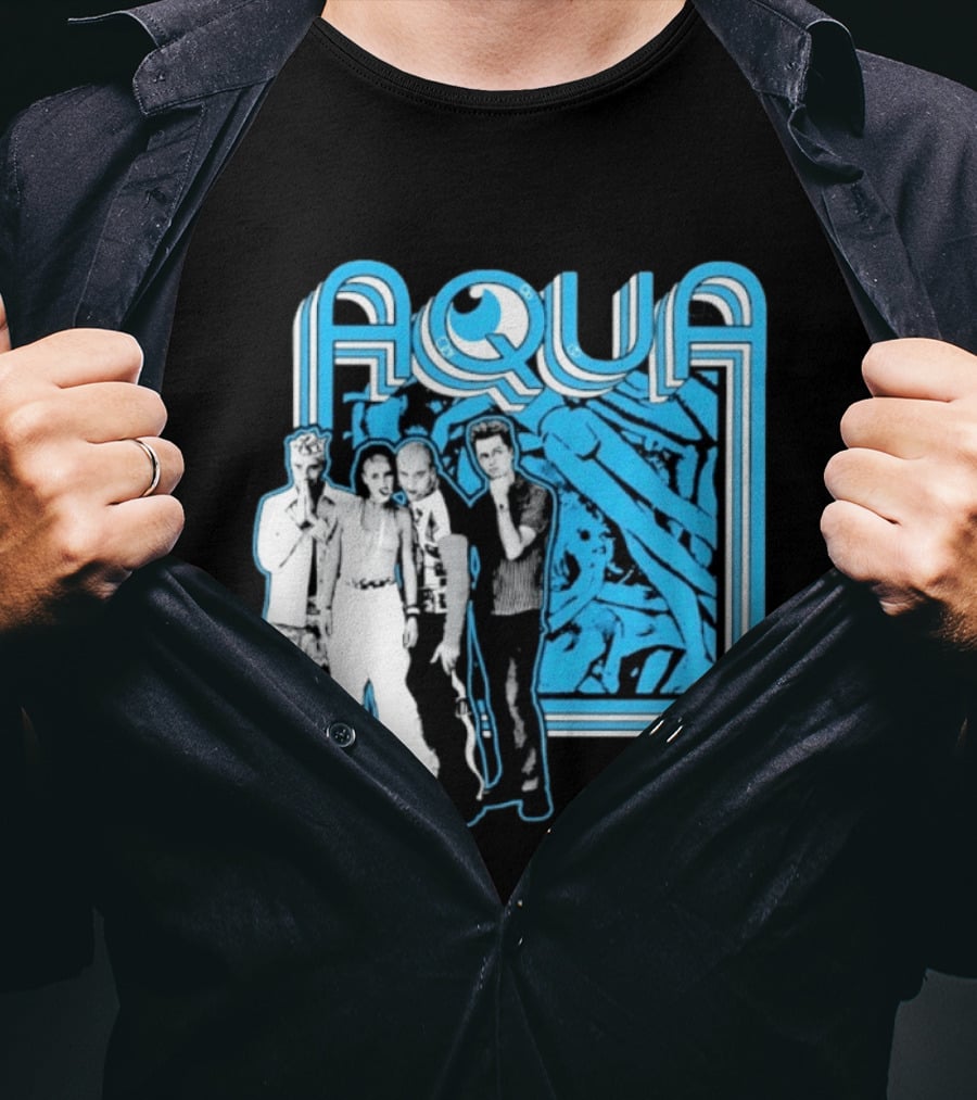 Aqua Band Members Barbie Girl 90s Pop Music Nostalgia T-Shirt