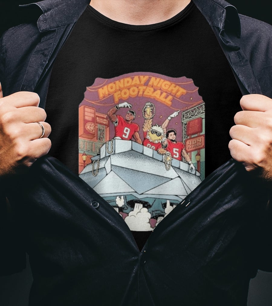 Monday Night Football Atlanta Falcons Dirty Bird Nest Red Zone Stadium T-Shirt