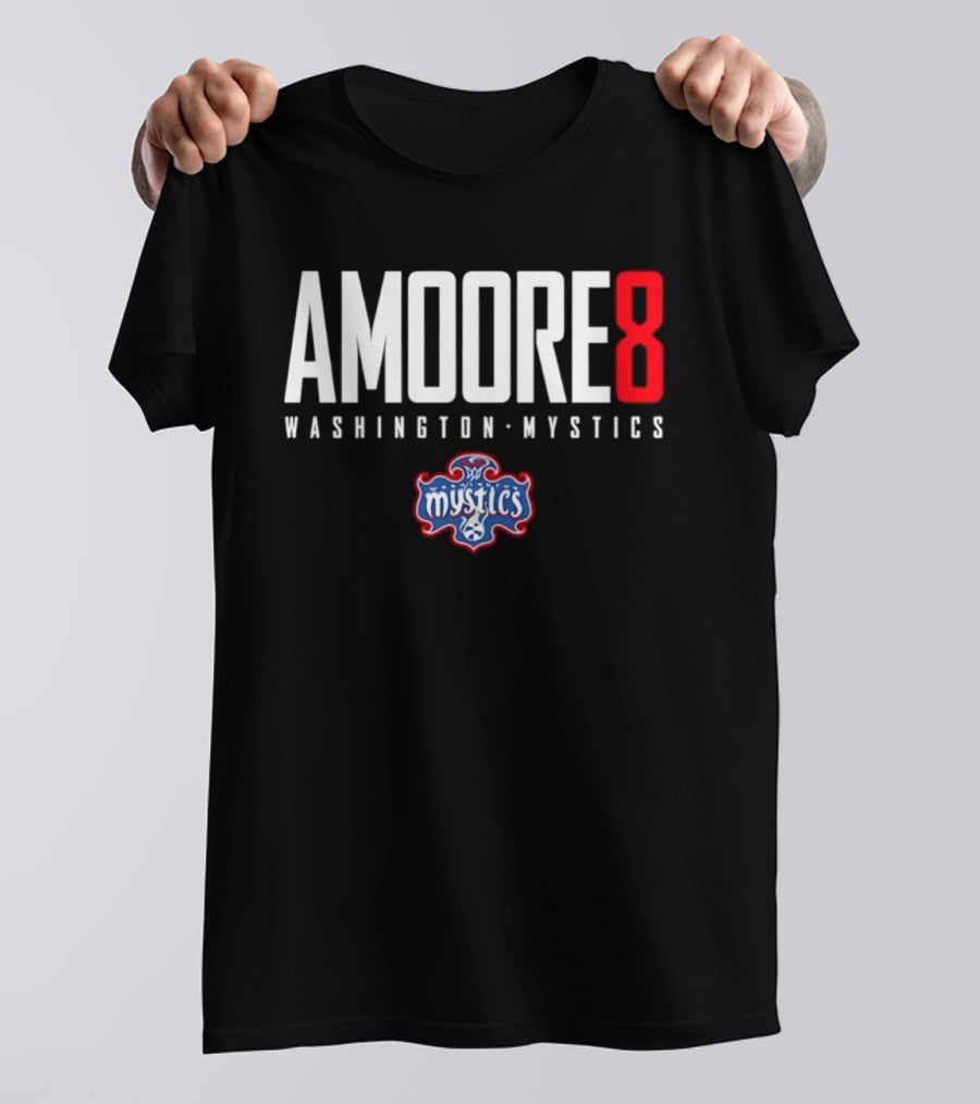 Amoore 8 Washington Mystics WNBA Mystics T-Shirt