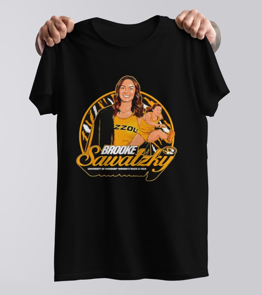 Brooke Sawatzky University Of Missouri Women's Track & Field NCAA Mizzou Tigers T-Shirt