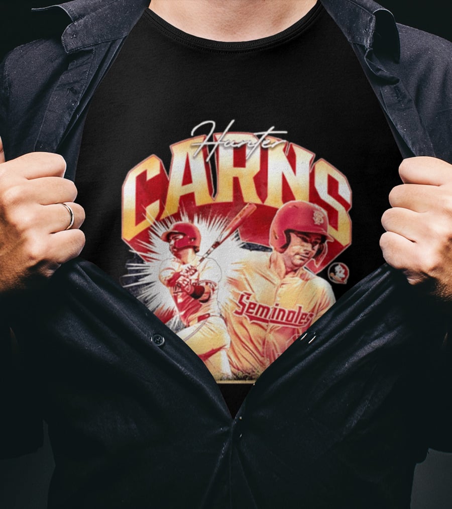 Hunter Carns Seminoles Baseball Florida State NCAA Player 25 T-Shirt