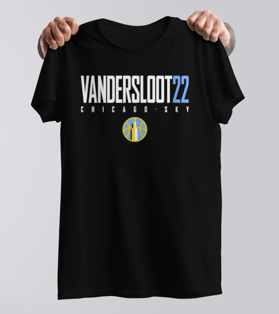Vandersloot 22 Chicago Sky Basketball Team Merchandise WNBA Fan Gear T-Shirt